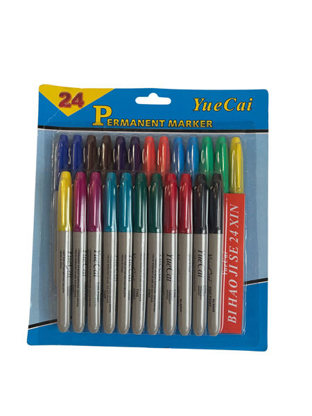 Imagen de MARCADOR PERMANENTE DE COLORES X24