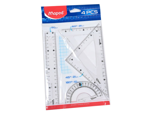 Imagen de JUEGO DE GEOMETRIA MAPED 20 CM
