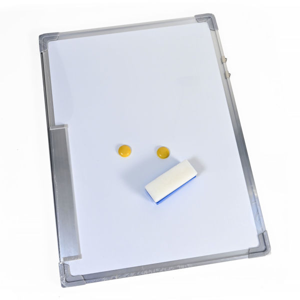 Imagen de PIZARRA BLANCA CON MARCO DE ALUMINIO 70 X 100 CM