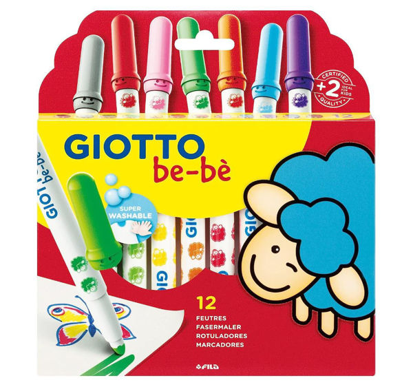 Imagen de MARCADORES GIOTTO BEBE X12 UNIDADES
