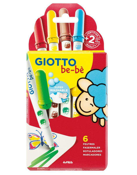 Imagen de MARCADORES GIOTTO BEBE X6 UNIDADES