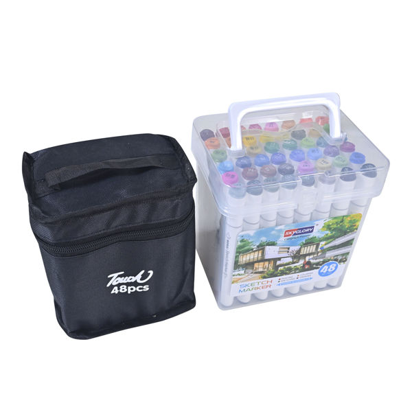 Imagen de MARCADOR A BASE DE ALCOHOL X48 UNIDADES