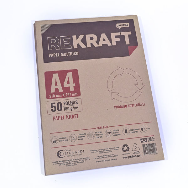 Imagen de RESMA DE HOJAS KRAFT A4 DE 180 GRS X50 UNIDADES