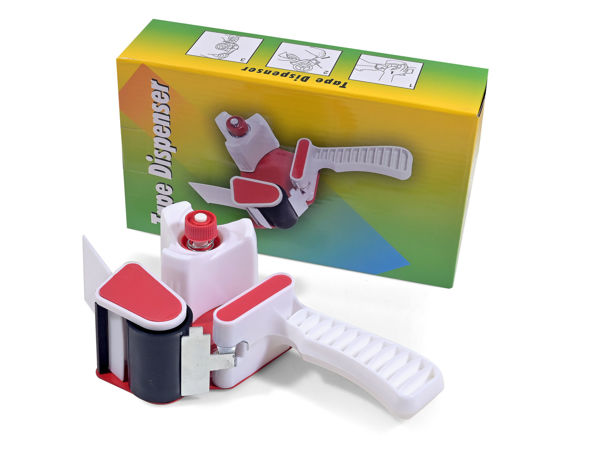Imagen de KIT MARTILLO PORTACINTA Y ROLLO DE CINTA ADHESIVA 5 CM