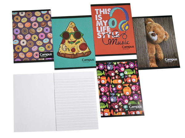 Imagen de KIT CUADERNO RAYADO DE 96 HOJAS Y FORRO PVC ROSA