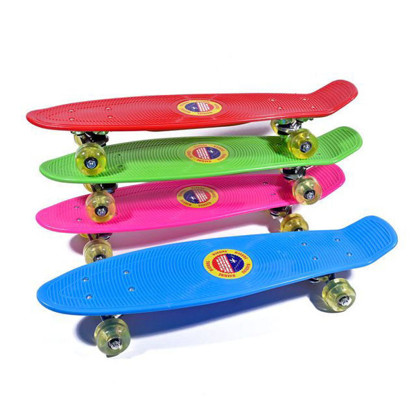 Imagen de PATINETA INFANTIL DE COLORES PARA HACER SKATE