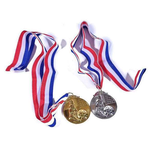 Imagen de MEDALLA PARA COLGAR DORADA O PLATEADA DE FUTBOL