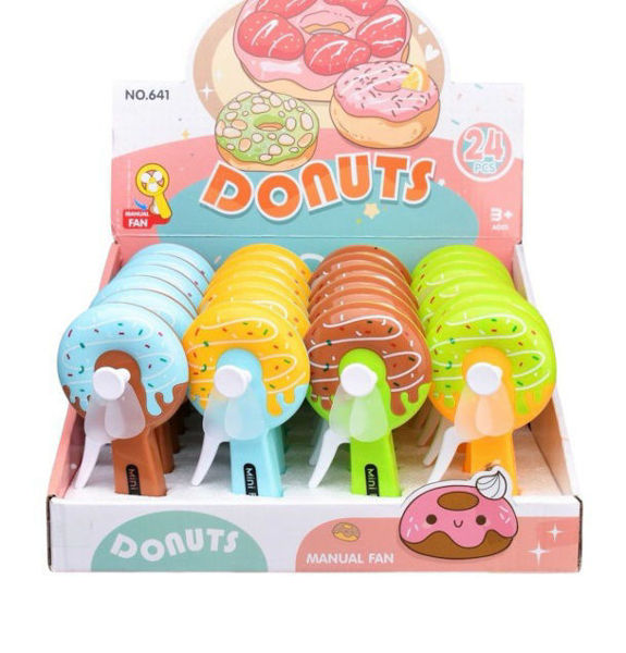 Imagen de VENTILADOR GATILLO DISEÑOS DONAS Y JIRAFAS